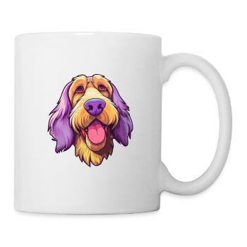 Spinone Italiano Dog Breed Cartoon Kawaii Illustra - Mug - white - Right