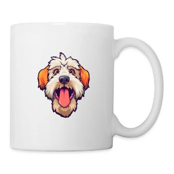 Soft Coated Wheaten Terrier Dog Breed Cartoon Kawa - Mug - white - Right
