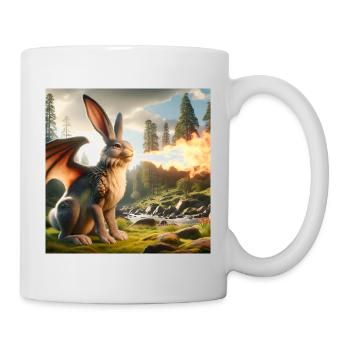 Dragon Lapin Cracheur de Feu #08 - Mug blanc - blanc - Droite