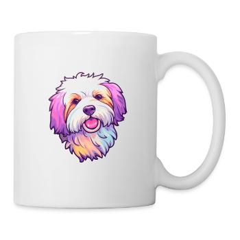Coton De Tuléar Race De Chien Cartoon Kawaii Illustrat - Mug blanc - blanc - Droite