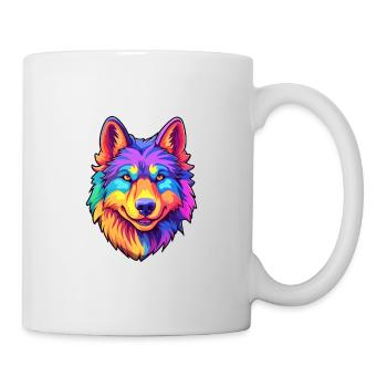 Czechoslovak Wolfdog Dog Breed Cartoon Kawaii Illu - Mug - white - Right