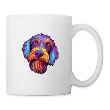 Cesky Terrier Chien Race Cartoon Kawaii Illustratio - Mug blanc - blanc - Droite