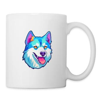 Labrador canadien Husky chien race Cartoon Kawaii I - Mug blanc - blanc - Droite