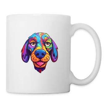 Cao De Gado Transmontano Hunderasse Cartoon Kawaii - Tasse - Weiß - Rechts
