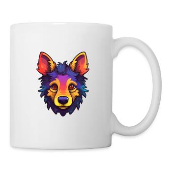 Belge Groenendael Chien Race Cartoon Kawaii Illus - Mug blanc - blanc - Droite