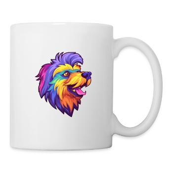Griffon Belge Chien Race Cartoon Kawaii Illustrat - Mug blanc - blanc - Droite