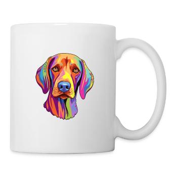 Chien d’arrêt belge race Cartoon Kawaii Illustrat - Mug blanc - blanc - Droite