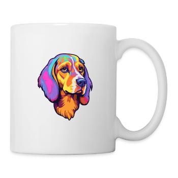 Beagle Harrier Hunderasse Cartoon Kawaii Illustrati - Tasse - Weiß - Rechts