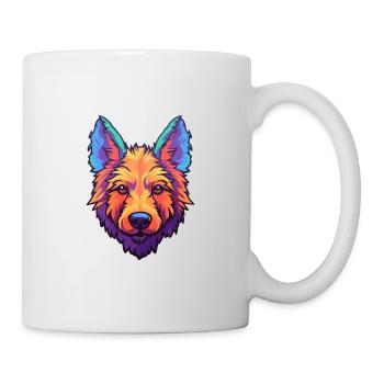 Belge Laekenois race de chien Cartoon Kawaii Illustr - Mug blanc - blanc - Droite