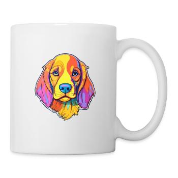 Österreichischer Brandlbracke Hund Rasse Cartoon Kawaii Ill - Tasse - Weiß - Rechts