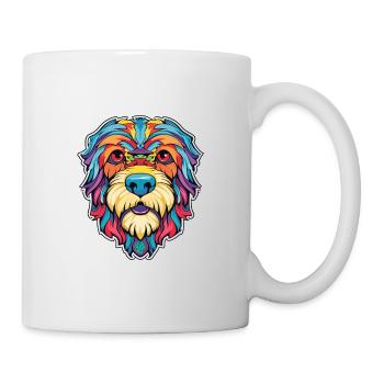 Illustration Kawaii de race de chien Ainu - Mug blanc - blanc - Droite