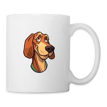 Transylvanian Hound Dog Breed Cartoon Kawaii Illus - Mug - white - Right