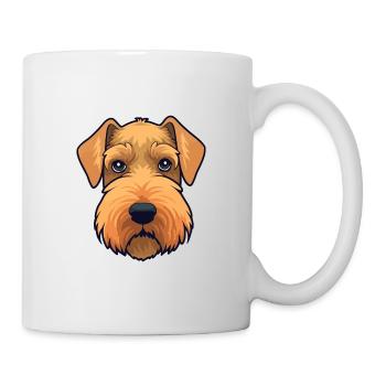Welsh Terrier chien race Cartoon Kawaii Illustratio - Mug blanc - blanc - Droite