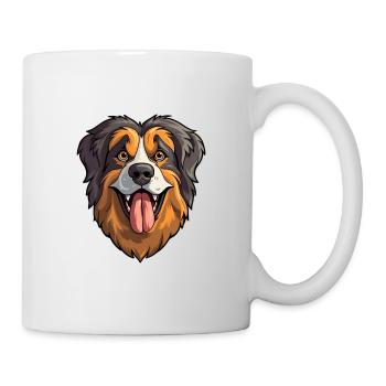 Taigan Kyrgyz Taighany Dog Breed Cartoon Kawaii Il - Mug - white - Right