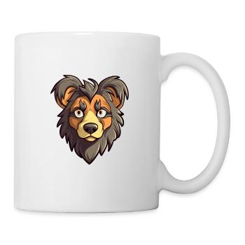 Taigan Dog Breed Cartoon Kawaii Illustration - Mug - white - Right