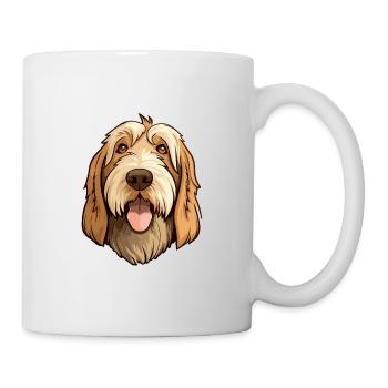 Spinone Italiano Dog Breed Cartoon Kawaii Illustra - Mug - white - Right