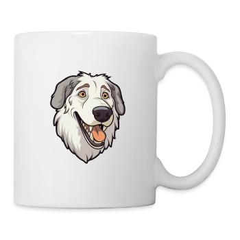 Sud Russe Ovcharka Race De Chien Dessin Animé Kawaii Il - Mug blanc - blanc - Droite