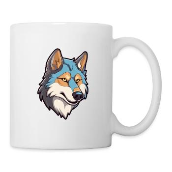 Saarloos Wolfhund Hunderasse Cartoon Kawaii Illustra - Tasse - Weiß - Rechts
