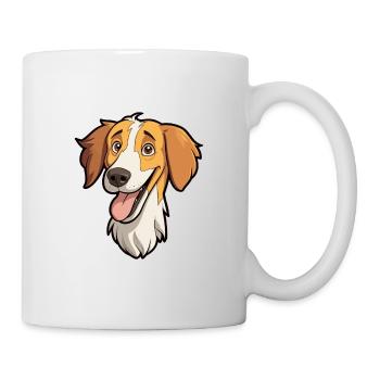 Saarlooswolfhond Dog Breed Cartoon Kawaii Illustra - Mug - white - Right