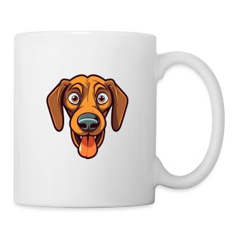 Ratonero Valenciano Dog Breed Cartoon Kawaii Illus - Mug - white - Right