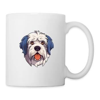 Rumänische Mioritische Hunderasse Cartoon Kawaii Illustr - Tasse - Weiß - Rechts
