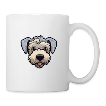 Pumi Hunderasse Cartoon Kawaii Illustration - Tasse - Weiß - Rechts
