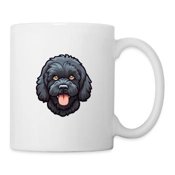 Portuguese Water Dog Breed Cartoon Kawaii Illustra - Mug - white - Right