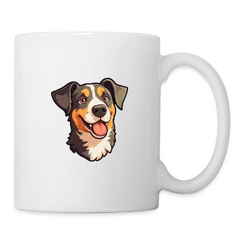 Portuguese Cattle Dog Breed Cartoon Kawaii Illustr - Mug - white - Right
