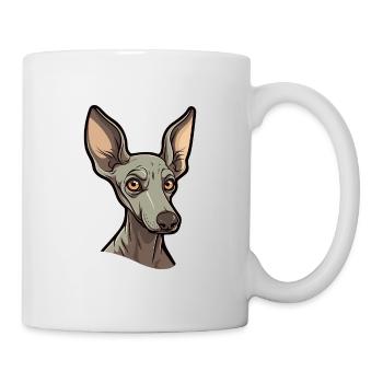 Race de chien nu péruvien dessin animé Kawaii Illustr - Mug blanc - blanc - Droite