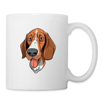 Chien de chasse polonais race de chien Cartoon Kawaii Illu - Mug blanc - blanc - Droite