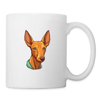 Pharaoh Hound Dog Breed Cartoon Kawaii Illustratio - Mug - white - Right