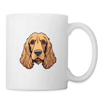 Englischer Cocker Spaniel Hund Rasse Cartoon Kawaii Il - Tasse - Weiß - Rechts