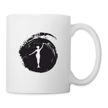 Bâton de tournage de tige Twirling Twirling bâton de tournage Twirling - Mug blanc - blanc - Droite