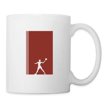 Beach Tennis Beachball Beach Tennis - Tasse - Weiß - Rechts