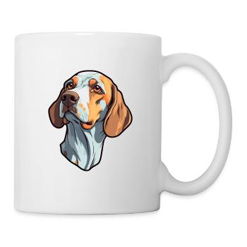 Burgos Pointer Chien Race Cartoon Kawaii Illustrati - Mug blanc - blanc - Droite
