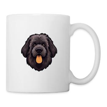 Bouvier Des Ardennes Race De Chien Cartoon Kawaii Illu - Mug blanc - blanc - Droite
