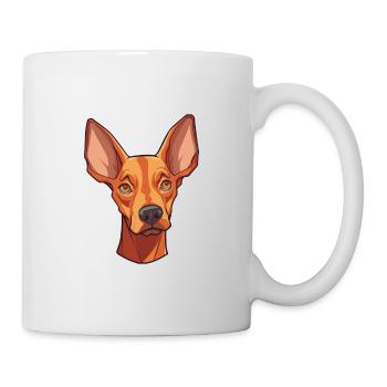 Cirneco Dell Etna Dog Breed Cartoon Kawaii Illustr - Mug - white - Right