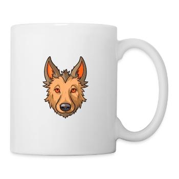 Belge Laekenois race de chien Cartoon Kawaii Illustr - Mug blanc - blanc - Droite