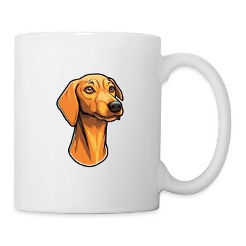 Azawakh race de chien dessin animé Kawaii Illustration - Mug blanc - blanc - Droite