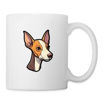 American Hairless Terrier chien race Cartoon Kawaii - Mug blanc - blanc - Droite