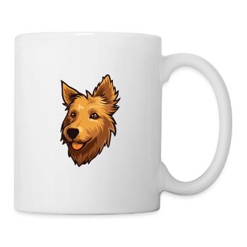 Australian Terrier Hunderasse Cartoon Kawaii Illust - Tasse - Weiß - Rechts