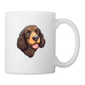 American Water Spaniel Dog Breed Cartoon Kawaii Il - Tasse - Weiß - Rechts