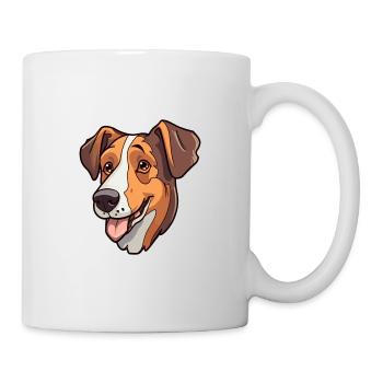 Ariegeois race de chien dessin animé kawaii illustration - Mug blanc - blanc - Droite