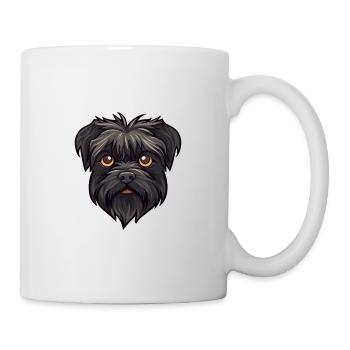 Affenpinscher Dog Breed Cartoon Kawaii Illustratio - Mug - white - Right