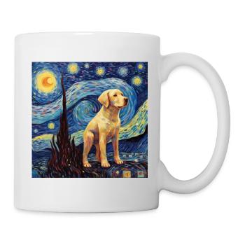 Nuit étoilée du Labrador - Mug blanc - blanc - Droite
