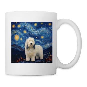 Bobtail Dog Starry Night - Mug - white - Right