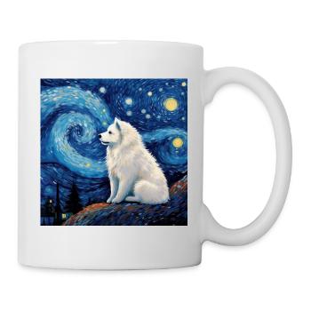 Samojede Sternennacht - Tasse - Weiß - Rechts