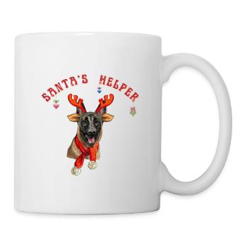 Thème de Noël berger belge - Mug blanc - blanc - Droite