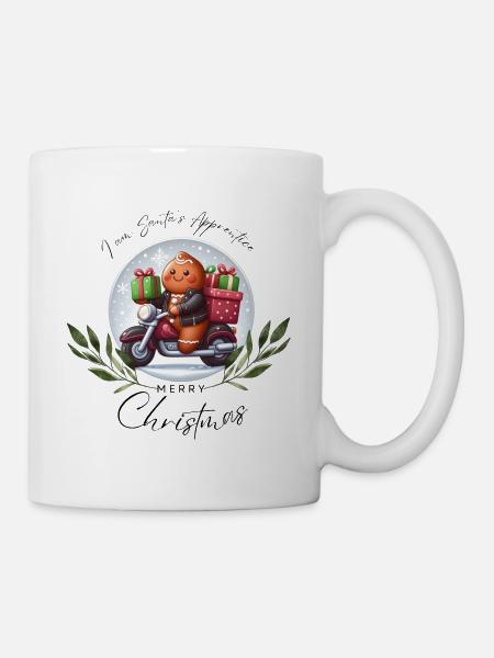 Gingerbread Santa's Apprentice Merry Christmas - Mug - white