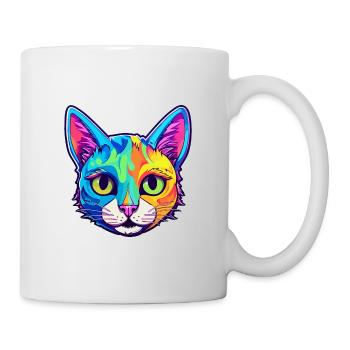 Bombay Cat Breed Aquarelle Cartoon Kawaii Pet - Mug blanc - blanc - Droite